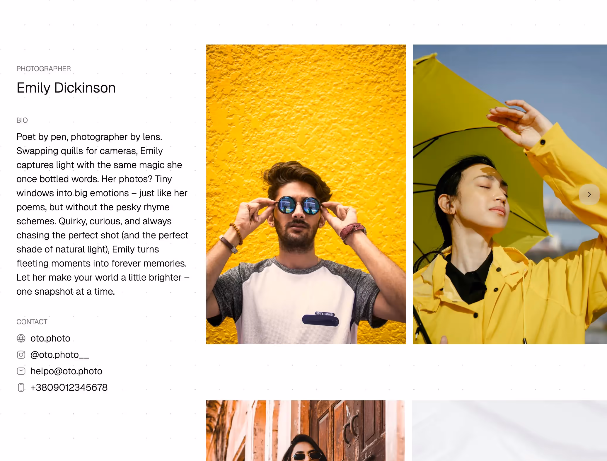 Your portfolio, one link